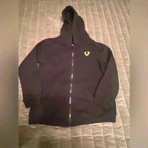 True Religion Graphic full zip sweatshirt hoodie kids boys size 7